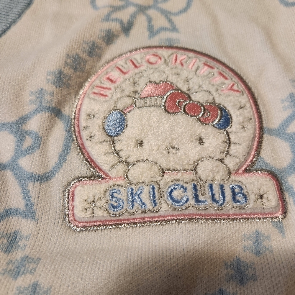 Hello Kitty Sanrio Light Blue and White Cardigan Size XXL - Picture 6 of 10